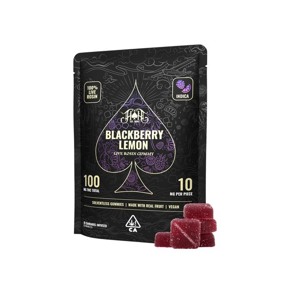 Heavy Hitters - 100mg Live Rosin Gummy Pack - Blackberry Lemon