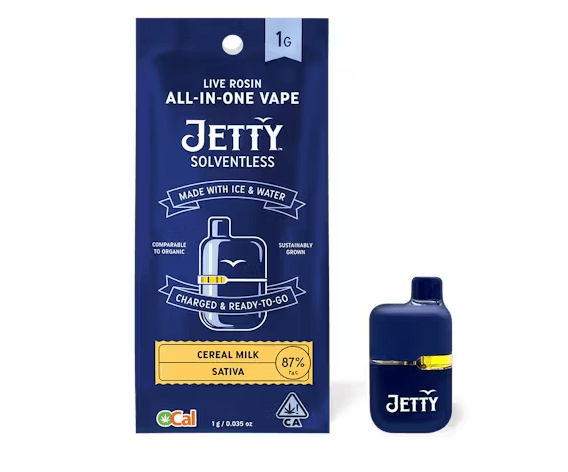 Jetty AIO Solventless Mini Tank Cereal Milk 1g