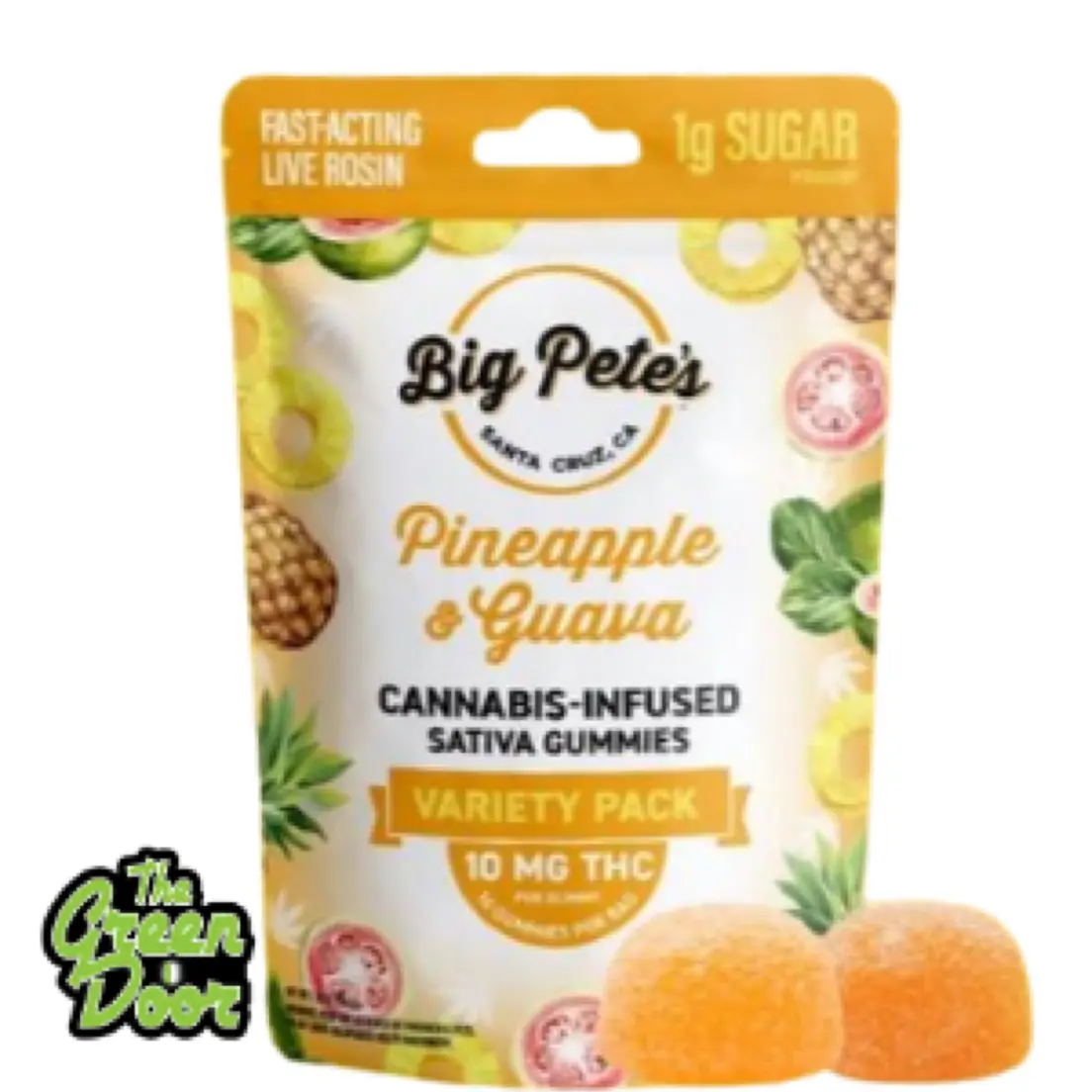 BIG PETE'S - Pineapple & Guava - Live Rosin Gummies - 10Pk -100MG