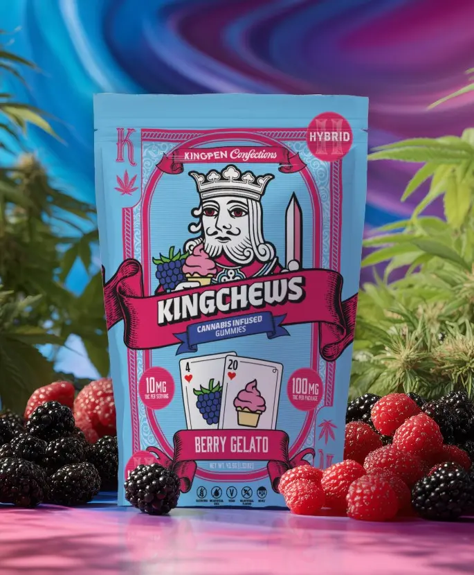 Kingpen Fruit Chews Berry Gelato 100mg