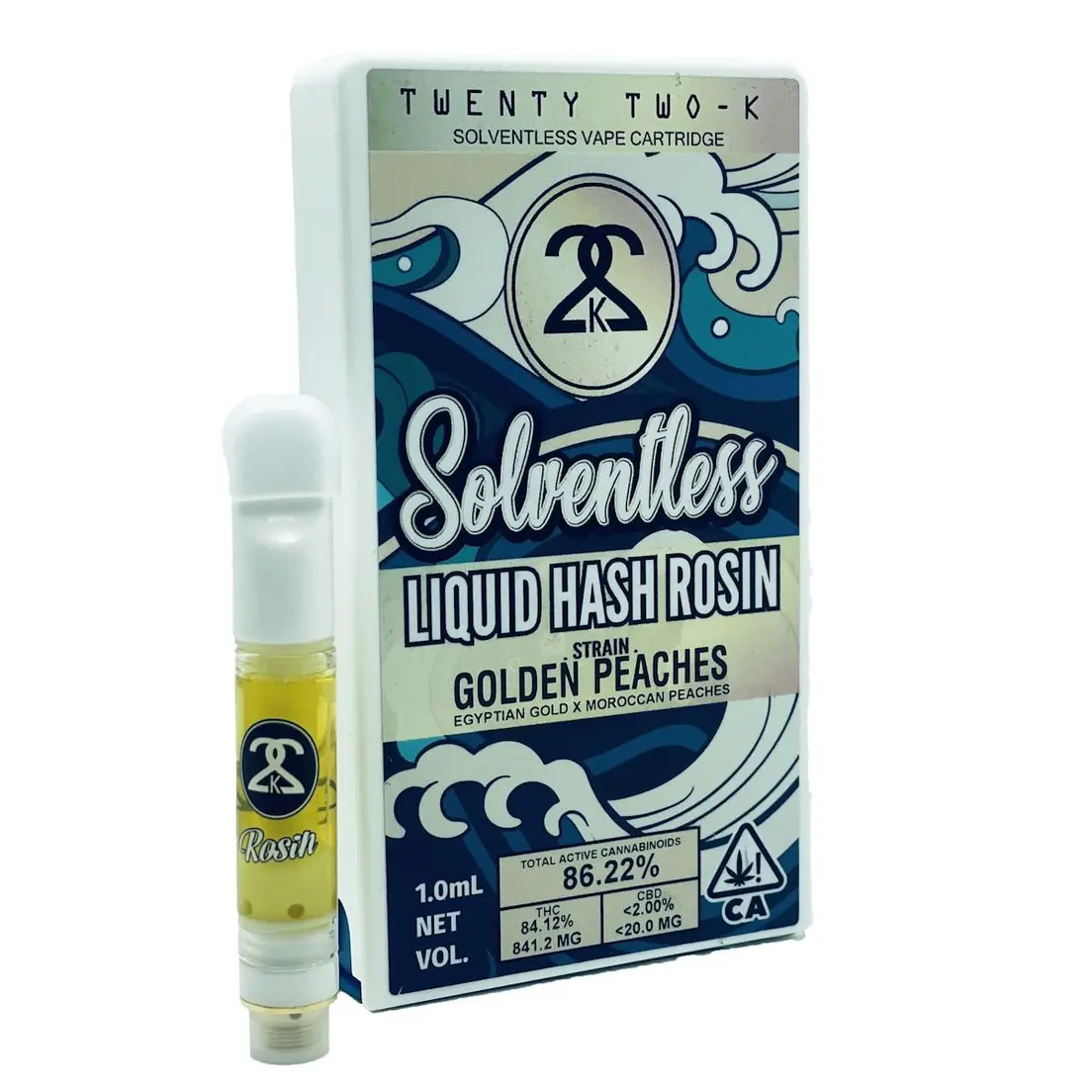 22K - Golden Peaches Liquid Rosin Cartridge - 1.0g