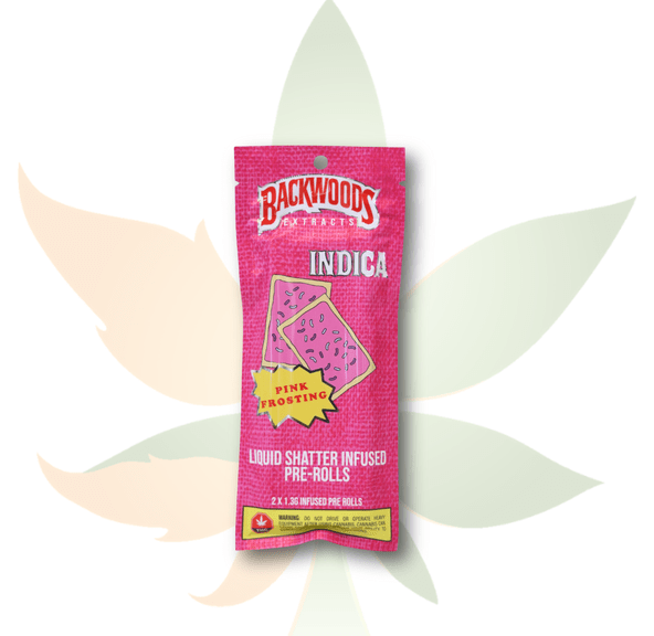Backwoods Shatter Infused Pre Rolls (2 pack)- Pink Frosting