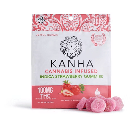Kanha - Classic Indica Strawberry Gummies 100mg