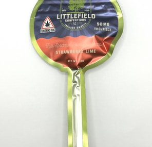 50mg Lollipop Strawberry Lime Littlefield Confections