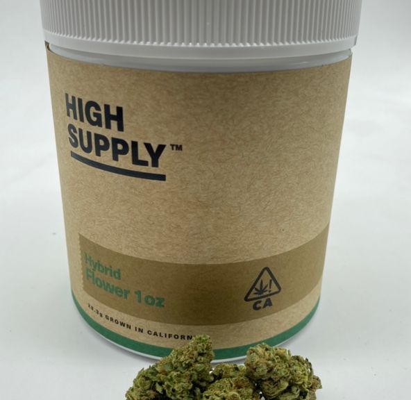 GMO (hybrid) - 28g INDOOR Flower (THC 30%) by High Supply