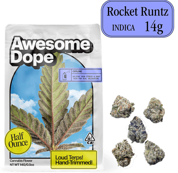 Awesome Dope | Flower | 14g | Smalls | Rocket Runtz