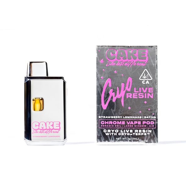 Cake Live Resin AIO Vape Strawberry Lemonade 1g