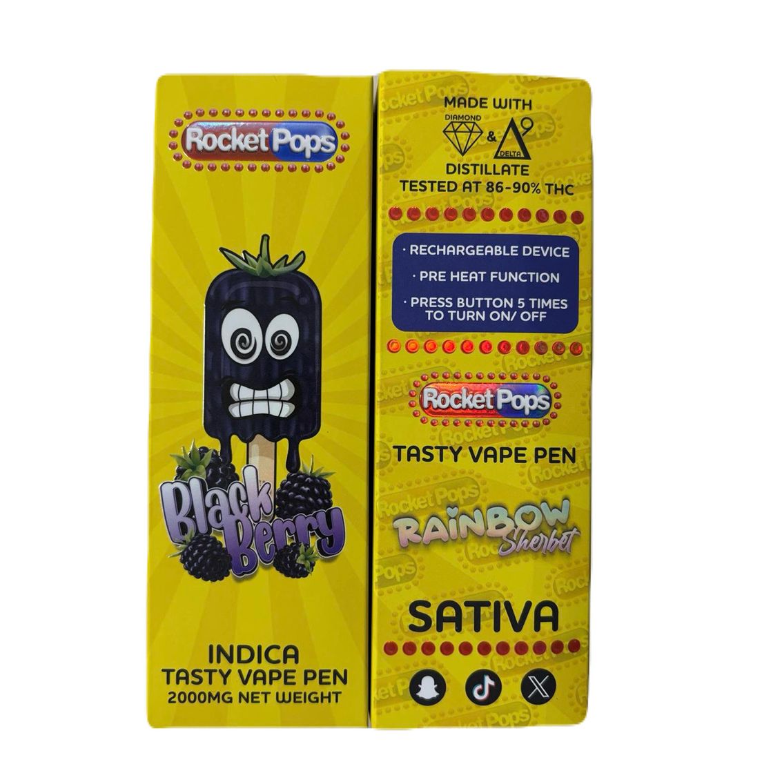 Rocket Pops THC Pen 2g $40.