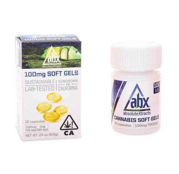 ABX Soft Gels 100mg THC (10 Capsules)