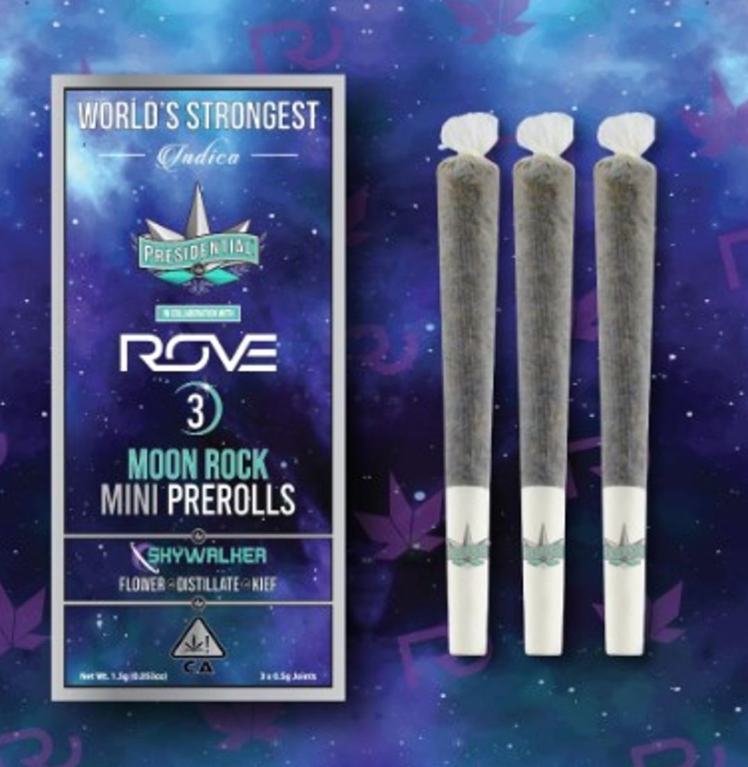 Presidential Moon Rock Mini Preroll 3pk SKYWALKER