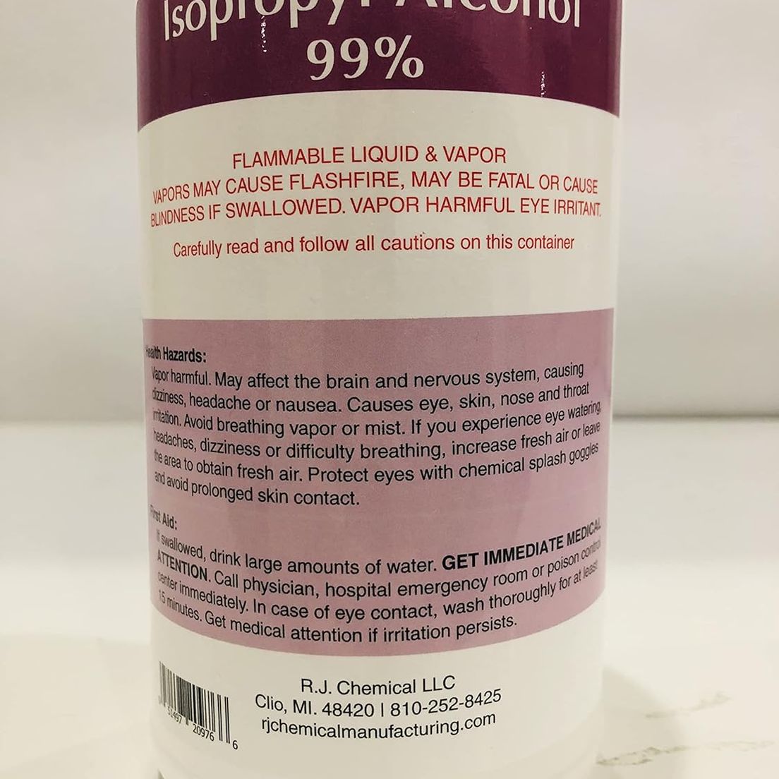 Crystal Clean - 99% Isopropyl Alcohol | Keep Your Glass Spotless | 16oz