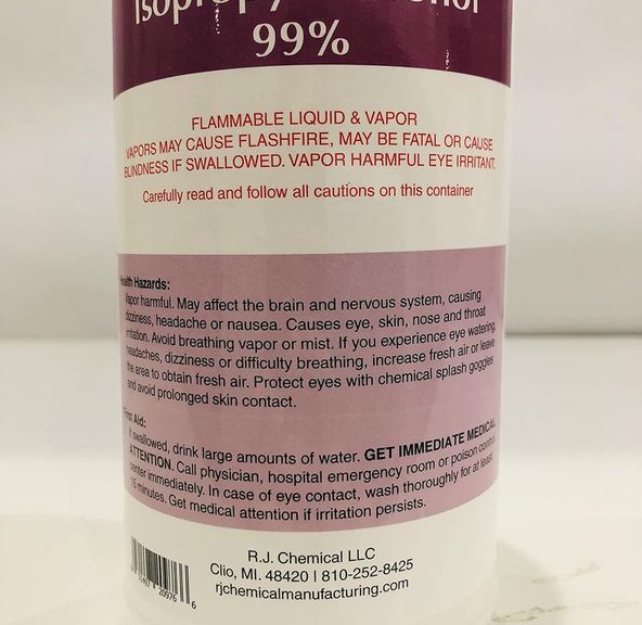 Crystal Clean - 99% Isopropyl Alcohol | Keep Your Glass Spotless | 16oz