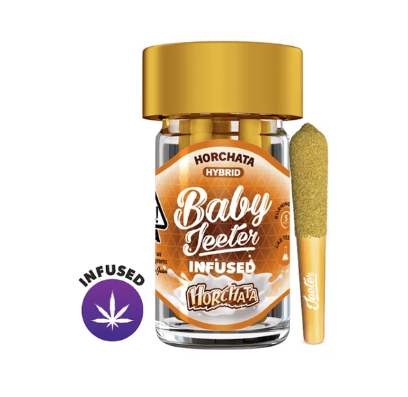 Baby Jeeter Infused Prerolls - 5 pack - Horchata (THC: 42.59% )