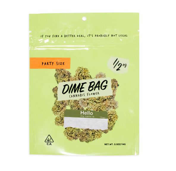 B. Dime Bag 14g Flower - Quality 7.5/10 - Grape Jelly