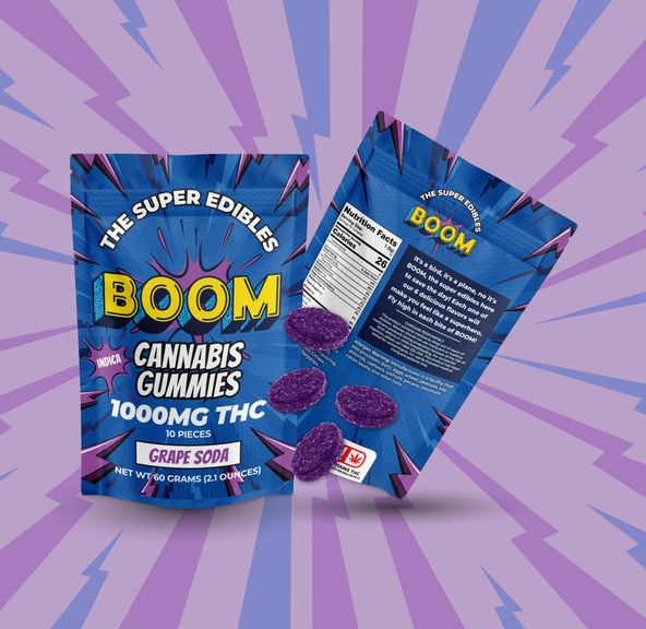 BOOM GRAPE SODA GUMMIES 1000MG