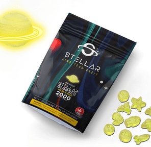 Banana Galaxy Gummies 2000mg by Stellar Treats