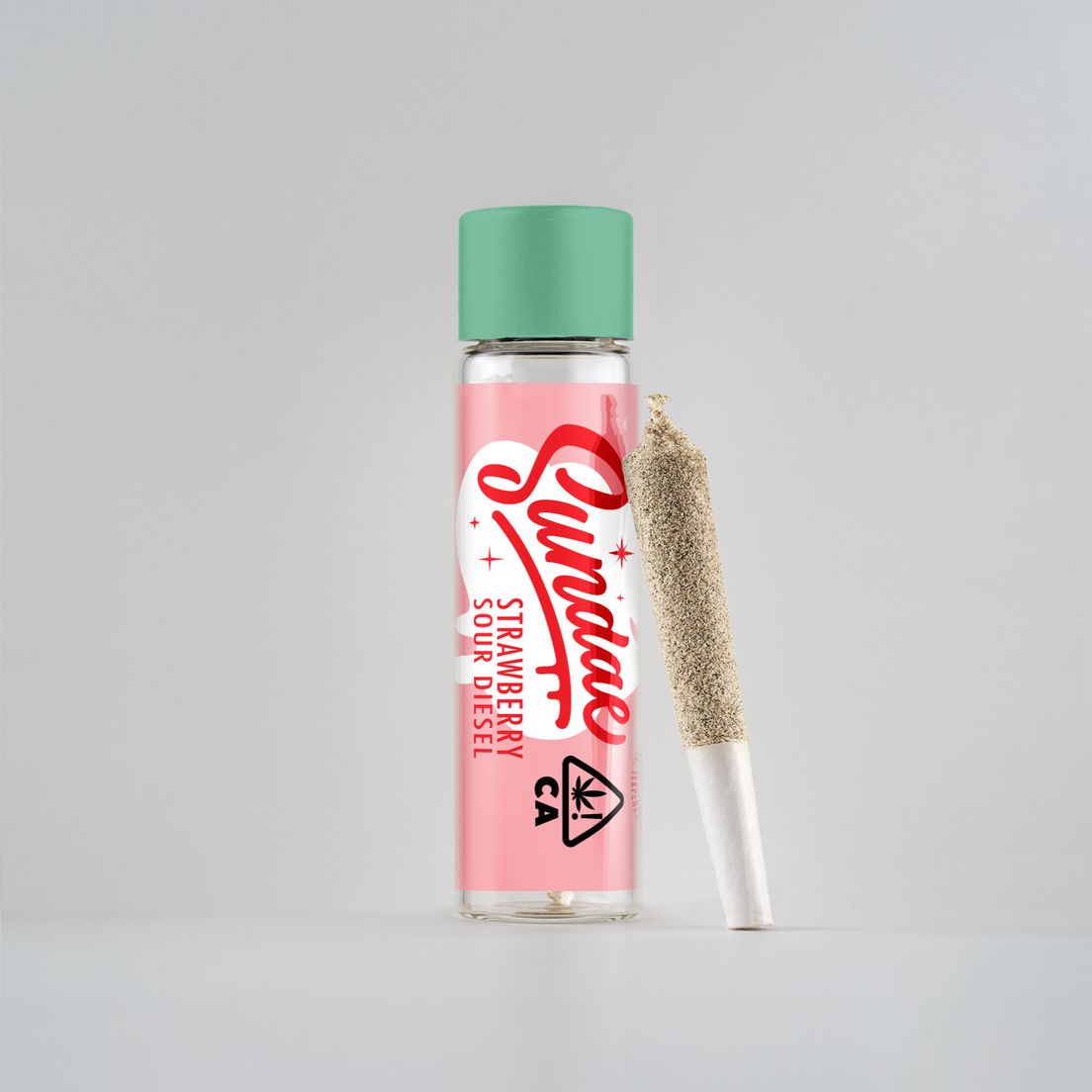 Sundae - Strawberry Sour Diesel Infused Pre Roll - .5g