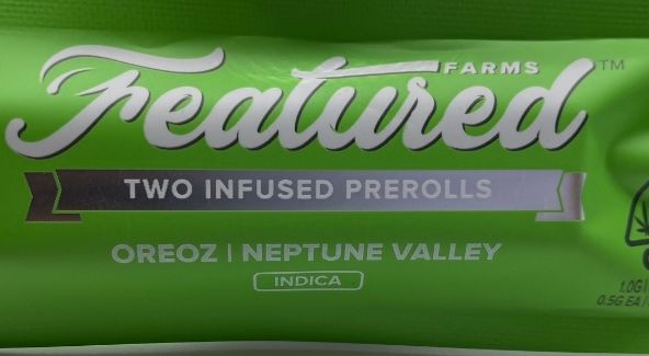 Oreoz (indica) - 1g Infused Preroll 2 pack (THC 40%) by Featured Farms