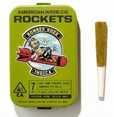 American Weed Company Bombed Buzz High THC Infused Preroll 7 Pack 0.5g