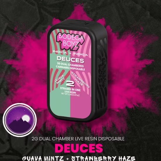 Deuces Guava Mintz x Strawberry Haze Live Resin Vape