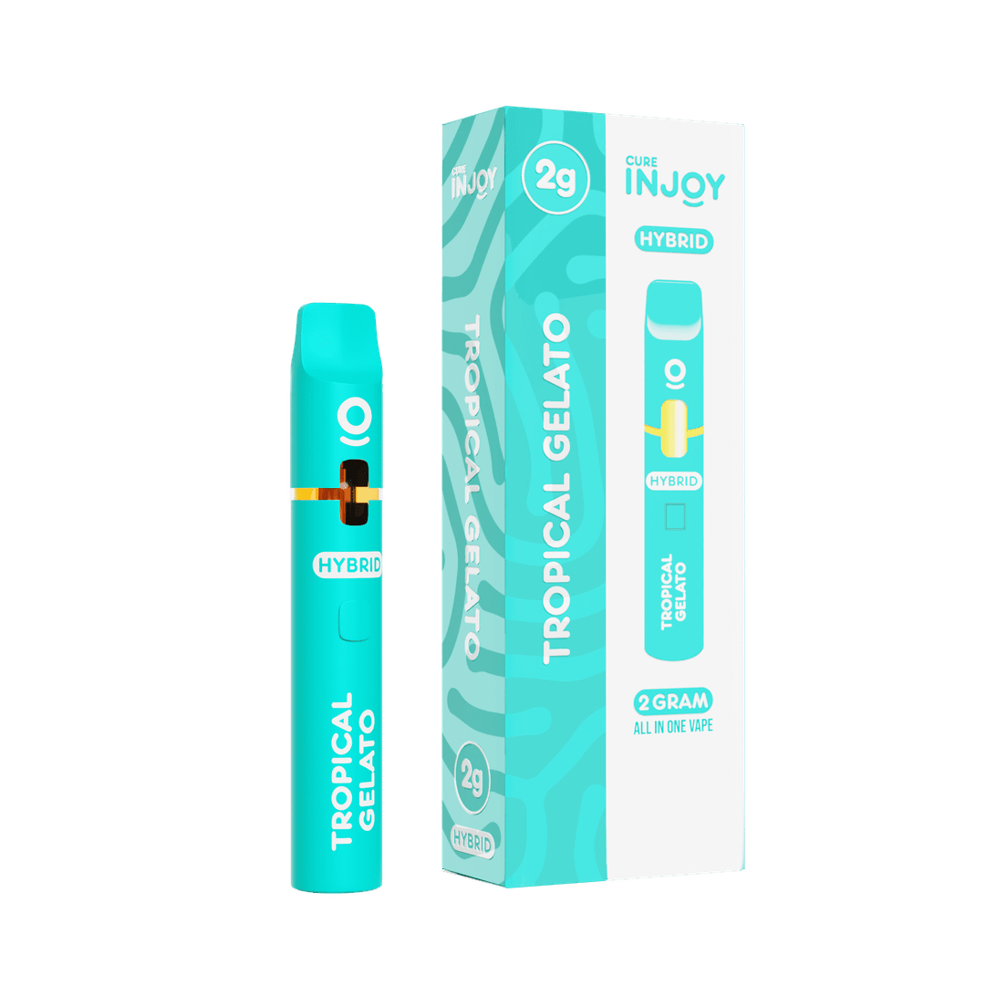 Cure Injoy - Vape Dispo - [Distillate] - Tropical Gelato - 2g Hybrid