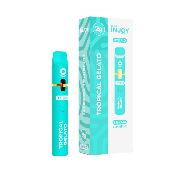 Cure Injoy - Vape Dispo - [Distillate] - Tropical Gelato - 2g Hybrid