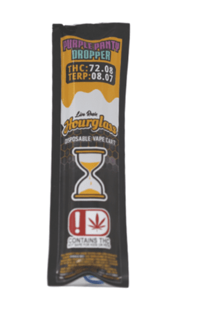 710 Trading Hourglass Extracts - 1g Live Resin Disposable Vape - Purple Panty Dropper