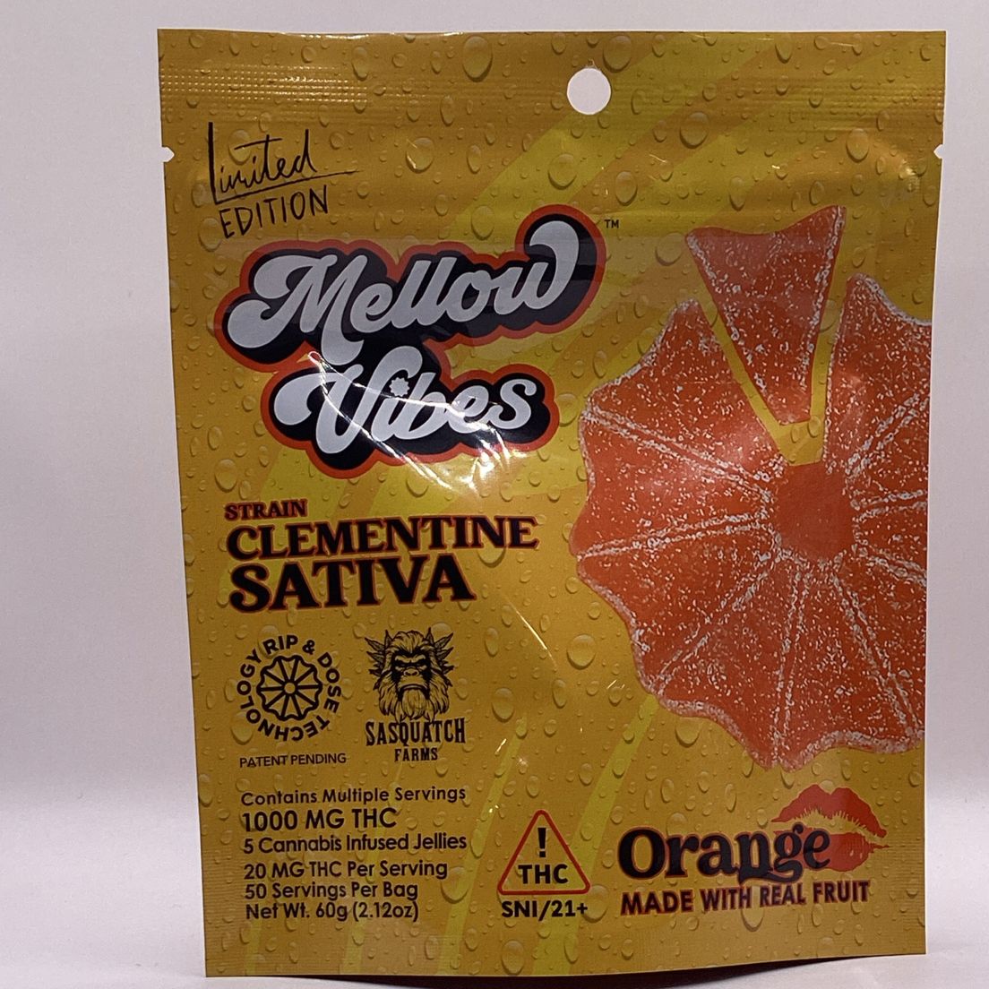 Mellow Vibes - Edibles - Orange - 1000mg at Goodies | Sweede