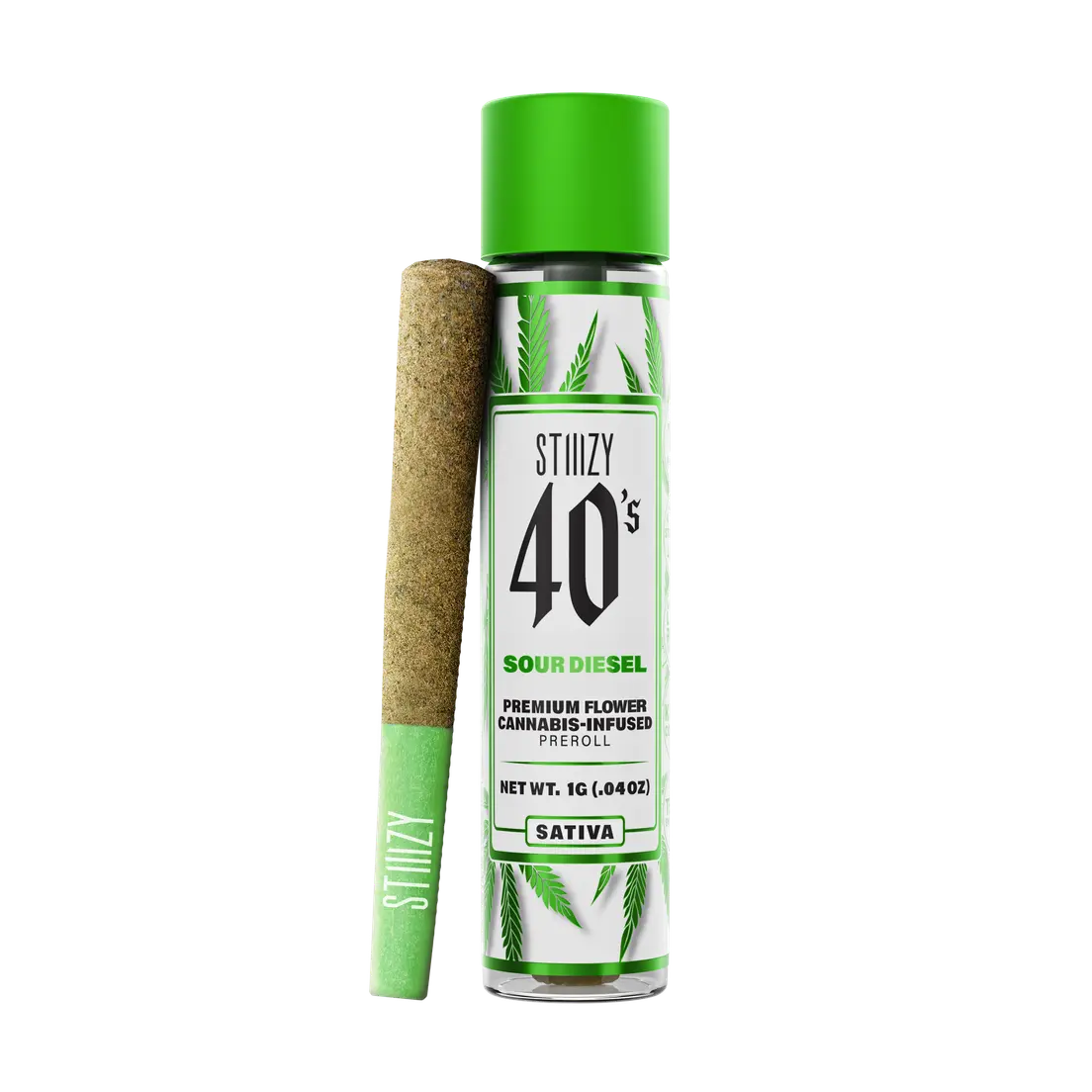 1G 40S PREROLL - SOUR DIESEL 1.00 g