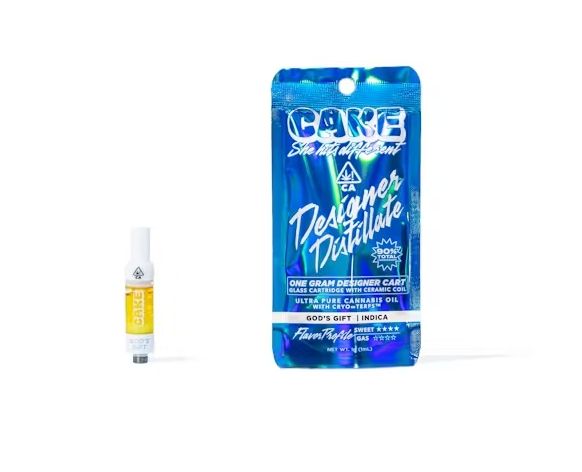 Cake - Gods Gift Designer Distillate Vape Cart 1g