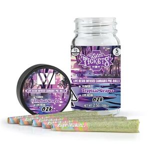 Lift Tickets - Brilliance - Tropical Grapes x OZK (30.3% Indica) - .5g Pre-Roll x 5-Pack