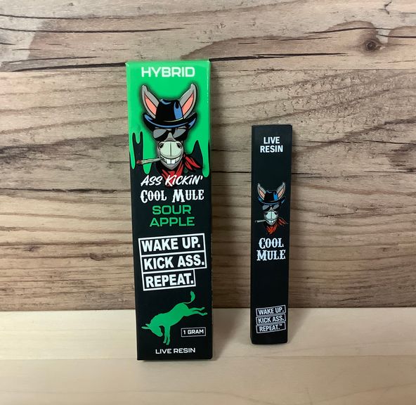 Cool Mule / Zookies - Sour Apple - 1g Disposable Vape - Hybrid