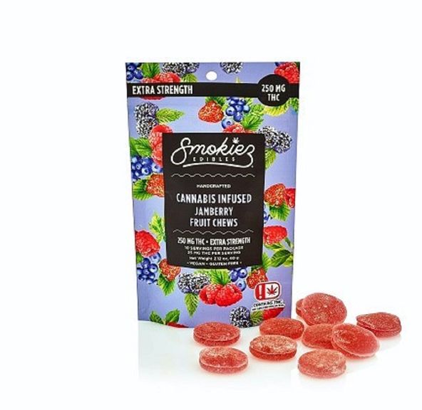 Jamberry Fruit Chews - 250mg THC - OK