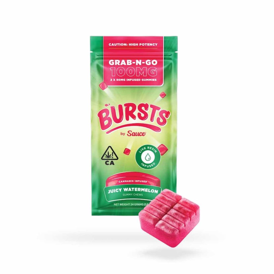 Bursts - THC Gummies (Juicy Watermelon)