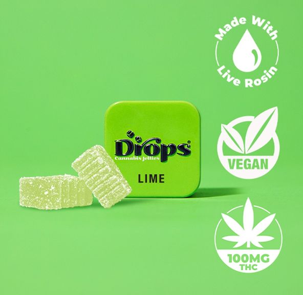 Drops Singles Lime Gummies 100mg