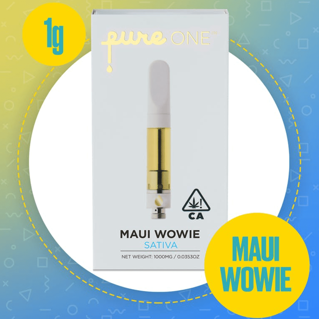 Pure One - Maui Wowie - Sativa - Cartridge