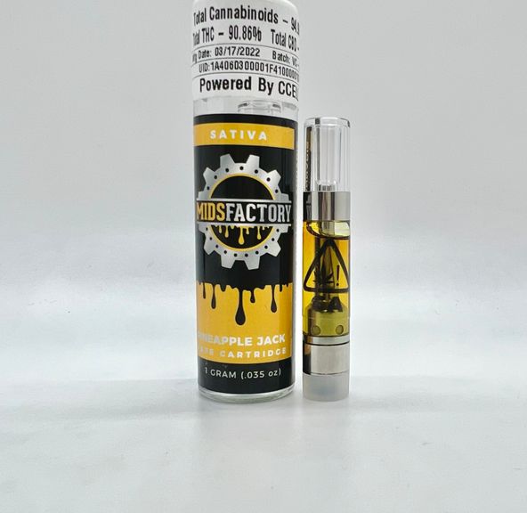 PRE-ORDER ONLY 1g Pineapple Jack (Sativa) CCELL Cartridge - MidsFactory