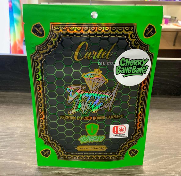 Cherry Bang Bang Cartel Oil Diamond Infused Shake 14g