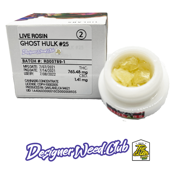 Ghost Hulk #25 Live Rosin Tier 2 from 710 Labs