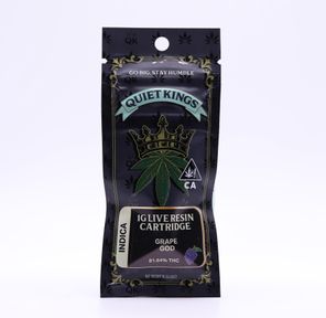 Quiet Kings- GRAPE GOD 1G LIVE RESIN CARTRIDGE