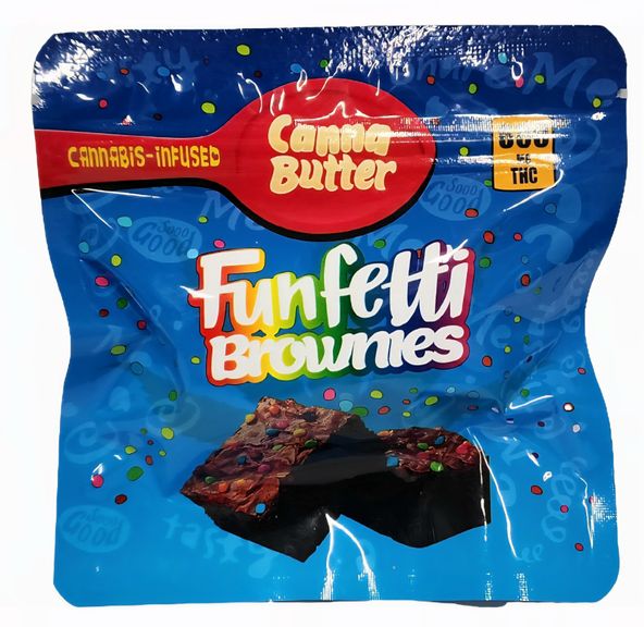 Canna Butter Funfetti Brownies - THC 600mg
