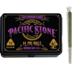 Pacific Stone Preroll 0.5g Indica Wedding Cake 14-Pack 7.0g
