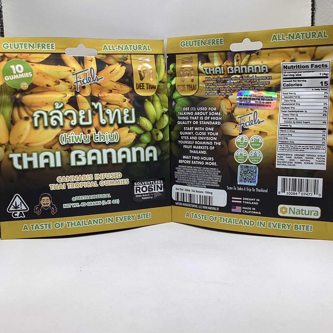 Dee Thai - Edible - Thai Banana - 100mg