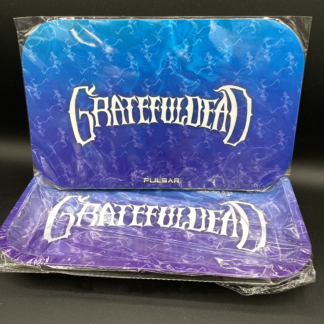 AFG Distribution- Dancing Skellies- Grateful Dead- Pulsar- Metal Rolling Tray- Magnetic Lid- 11 x 7