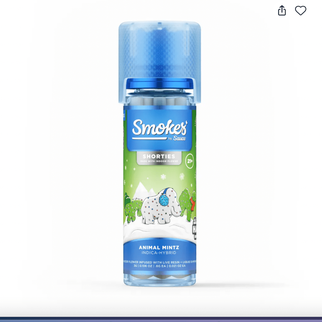 Smokers By Sauce 5PK Preroll Animal Mints
