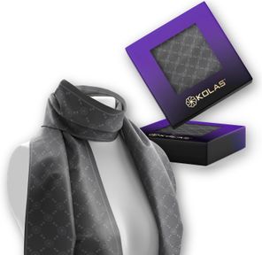 Kolas Branded Designer Scarf Gray