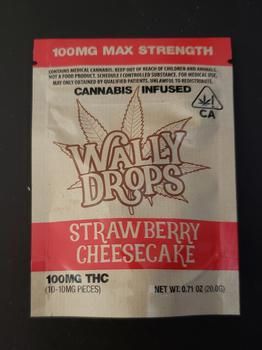 *Wally Ranchers 100mg Lozenge Drops - Strawberry Cheesecake