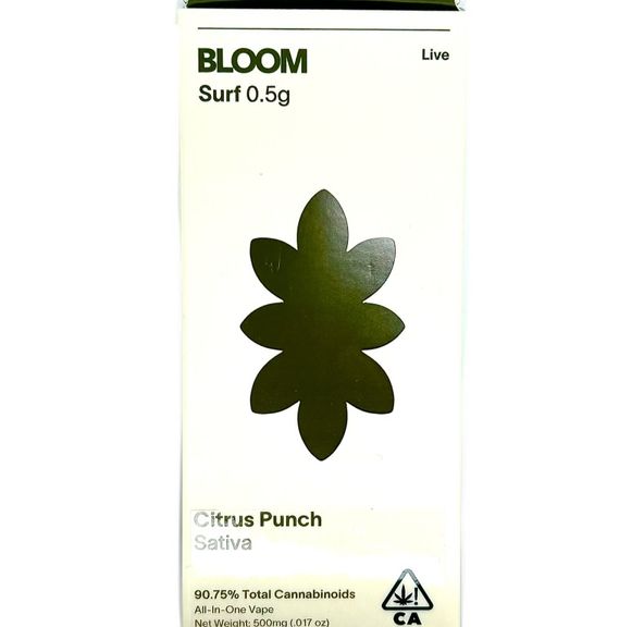 BLOOM - Live Resin - Citrus Punch - Disposable - 0.5g
