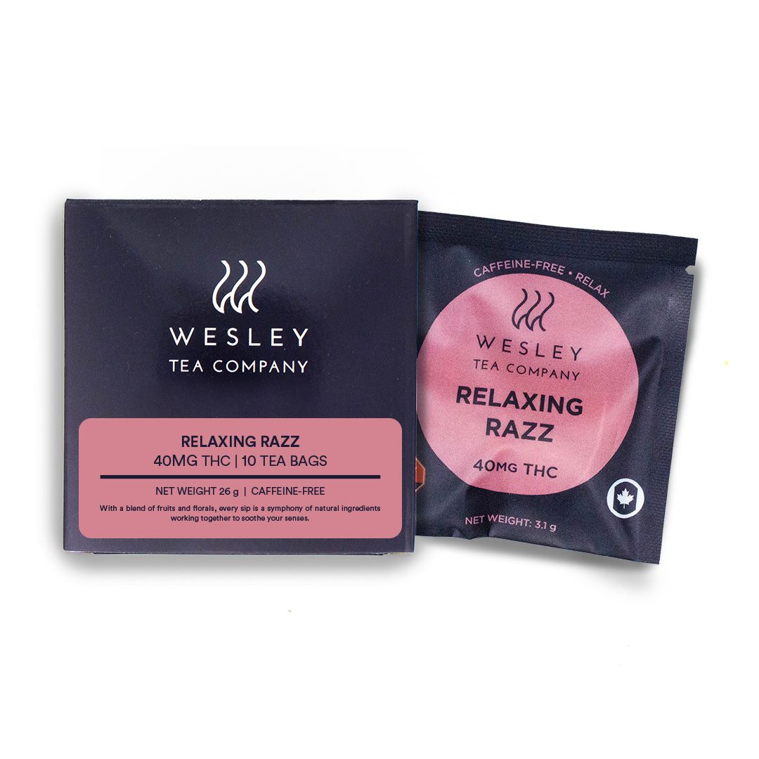 Relaxing Razz 40mg THC 10-pack | Wesley Tea