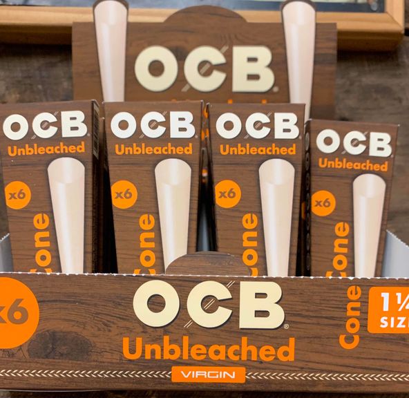 OCB Unbleached 1 1/4 Cones